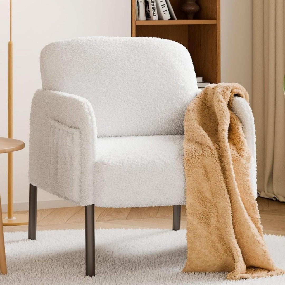 En acier fauteuil gris clair grand espace de rangement