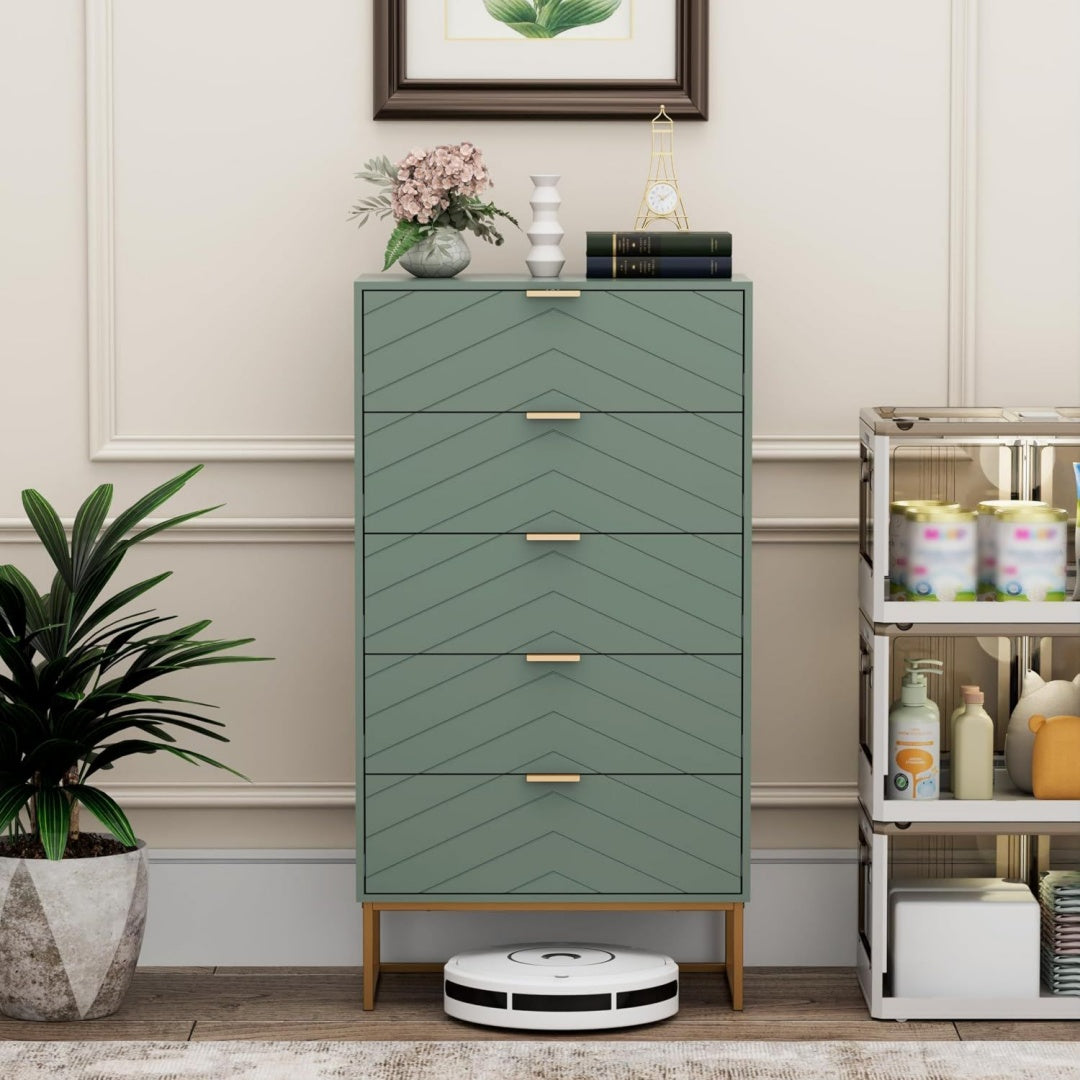 Commode en MDF et metal allure intemporelle