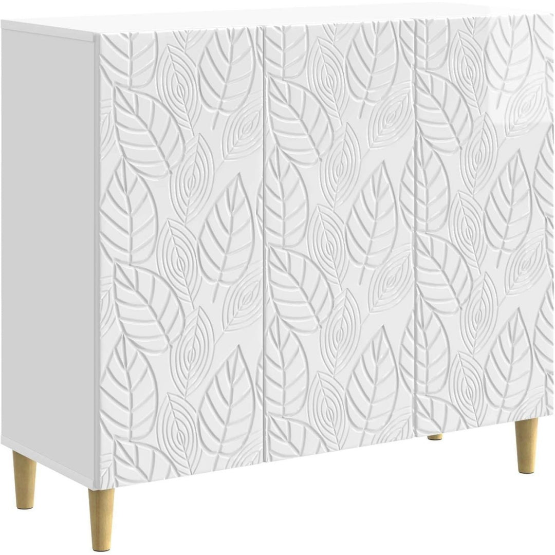Buffet gris clair en bois d'ingenierie pour chambre