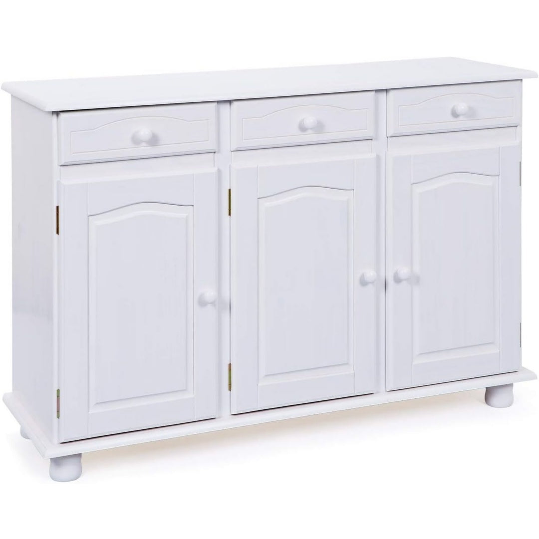 Commode elegante esprit rustique en bois massif