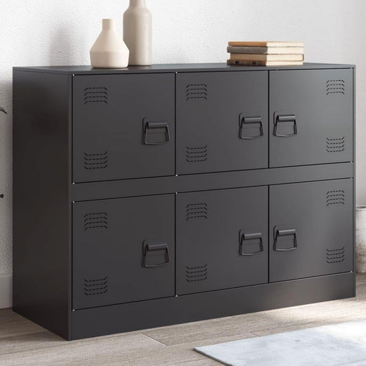 Armoire gris fonce installation murale 99 x 39 x 73 cm