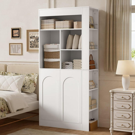 85 x 35 x 180 cm bibliotheque gris rembourre en tissu