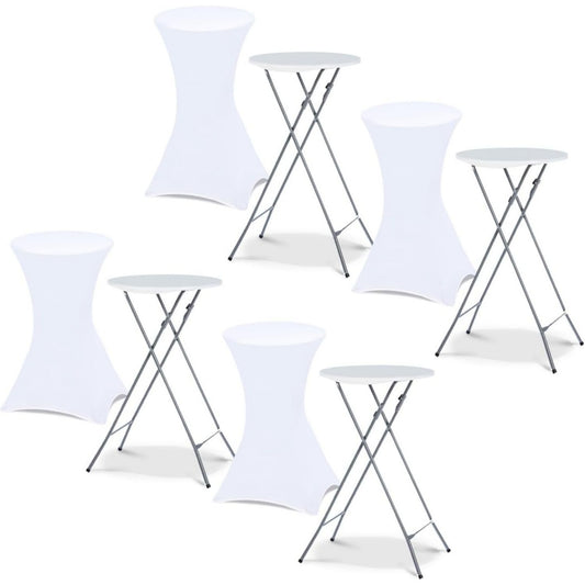 Table pliante gris clair acier 60 cm, rangement design moderne