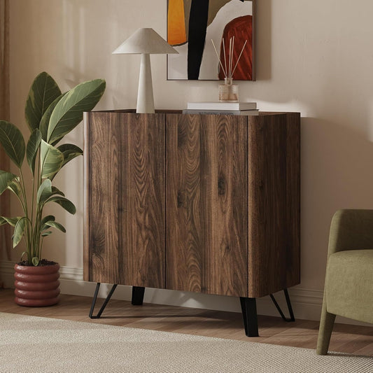 Marron commode en MDF 82.5 x 80 x 40 cm