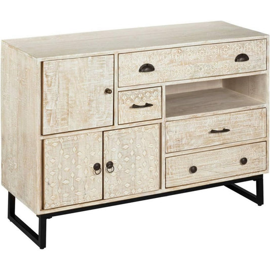Buffet gris clair 50 x 50 x 28 cm