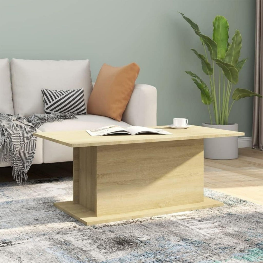Table basse gris 102 x 55.5 x 40 cm gain de place
