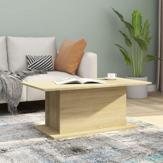 Table basse gris 102 x 55.5 x 40 cm gain de place