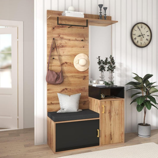 Intemporel armoire a chaussures beige 104 x 38.5 x 190 cm