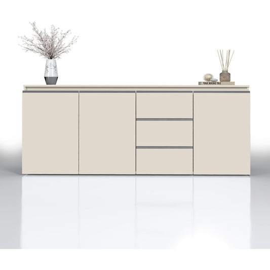 Buffet contemporain 3 tiroirs et 3 portes en bois