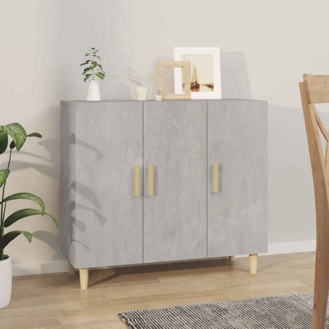 Pratique, credence gris en bois multifonctionnel