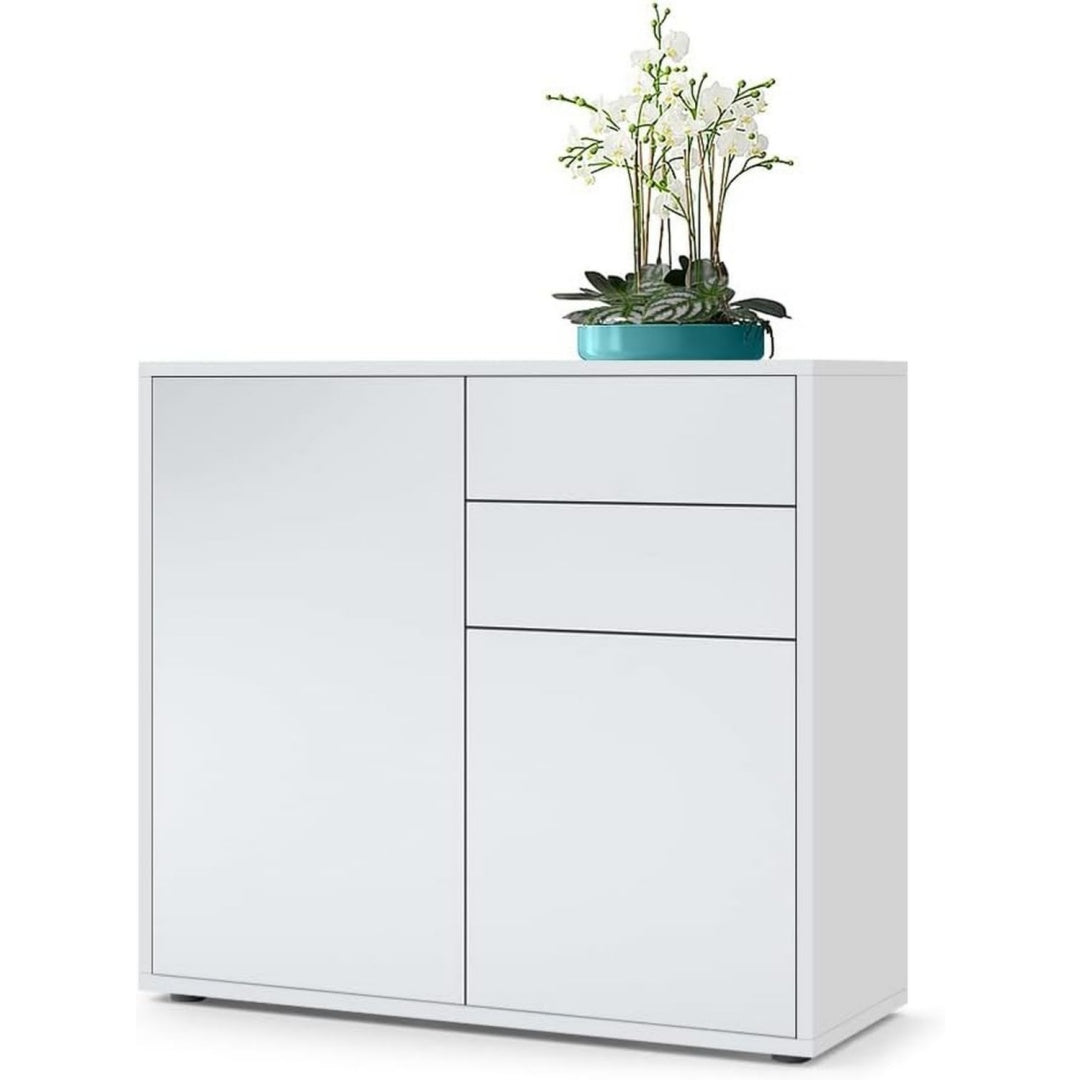 Rangement moderne gris clair