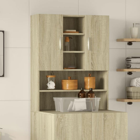 Format70.5 x 24 x 90 cm, colonne creme en bois style moderne