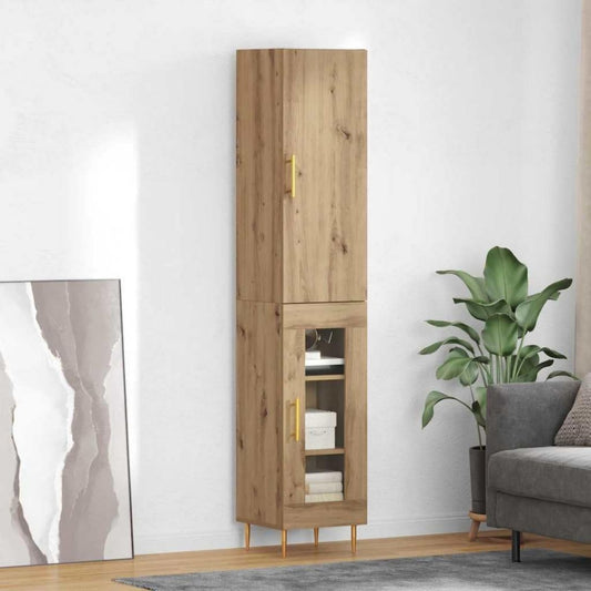 Dans bureau, bahut gris clair en bois trouve sa place