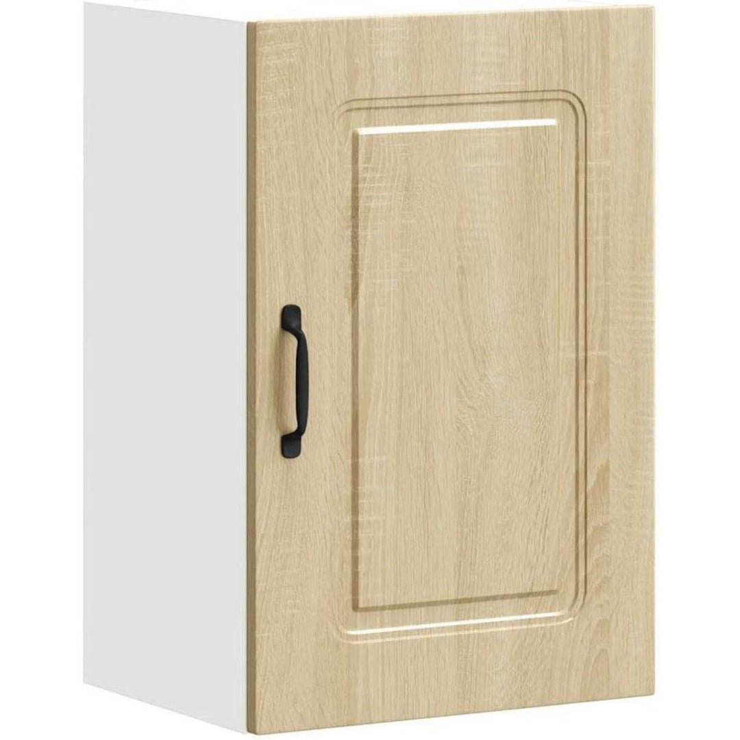Style Contemporain, armoire colonne beige (40 x 31 x 60 cm)