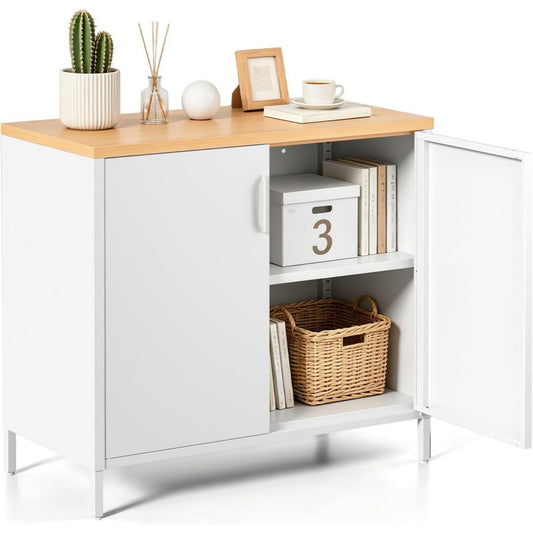 Armoire minimaliste gris clair etageres reglables